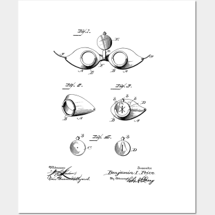 Opera Glasses Vintage Patent Hand Drawing Posters and Art